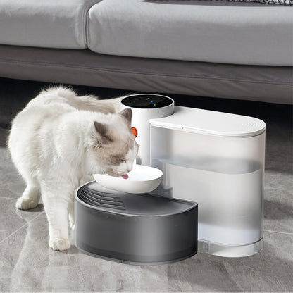 Aura 1Pc Smart Pet Water Fountain Automatic Cat Water Dispenser 3L Cordless Rechargeable Dog Water Fountain Self-Refill With 3 Adjustable Volume 3 Time Intervals Touch Control